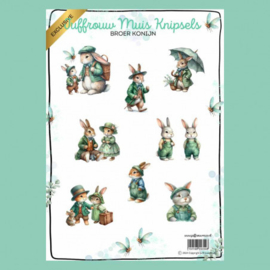 Juffrouw Muis Knipsel - Broer Konijn EXCLUSIVE
