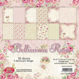 Paperpad Bellissima Rosa - 15.2 x 15.5cm - 36 vel - Craft & You