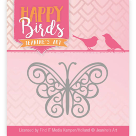 JADD10096 Snij- en embosmal - Happy Birds - Jeanine's Art