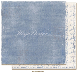 893 Scrappapier dubbelzijdig - Denim and Friends - Maja Design
