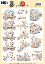 CD12140 3D Cutting Sheet - Yvonne Creations - Easter Lamb