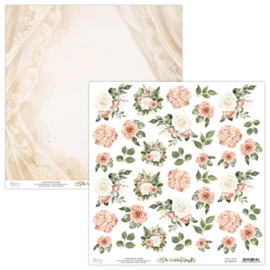 MT-TWD-10 12 x 12 Flora Paper - The Wedding Day - PAKKETPOST!