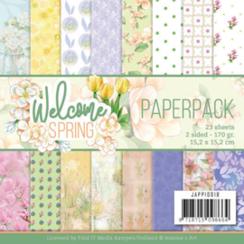 JAPP10018 Paperpad - Welcome Spring - Jeanine's Art