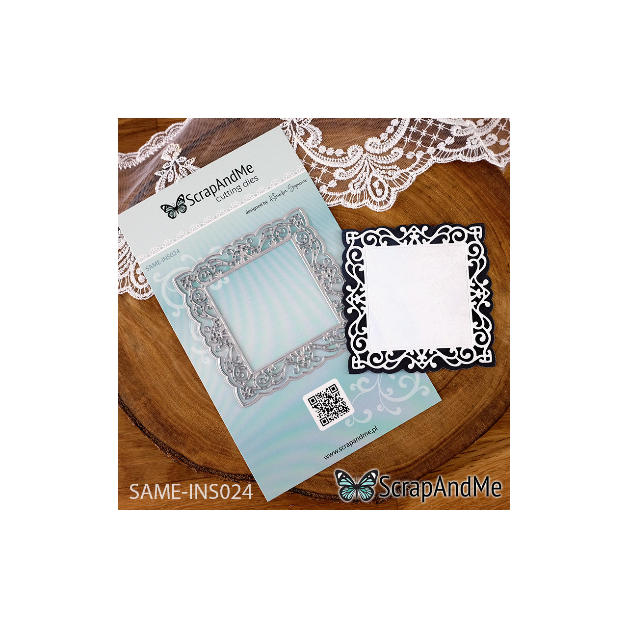 Square Frame SAME-INS024 Metal Cutting Die - ScrapAndMe