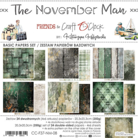 CC-F37-NM-08 Craft O Clock Basic Paper Pack 20x20 cm The November Man