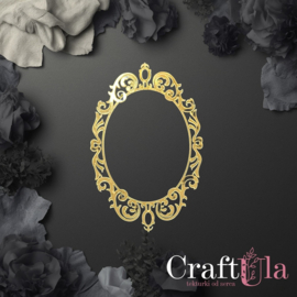 CU-AKRYL-0170   Mirrored gold plexiglass Frame 170 (1 pcs, 12x8cm)