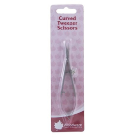 Tweezer Scissors Curved Blades WW2798C