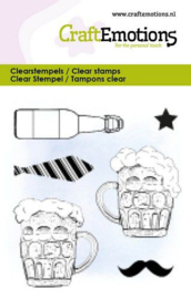 130501-5030 CraftEmotions clearstamps 6x7cm - Bier