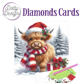 DDDC1200 Dotty Designs Diamond Cards - Christmas Cow 2