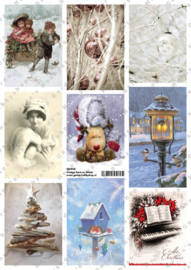 GH3158 Vintage vel - Kerst/Winter - Gerda's Hobbyshop