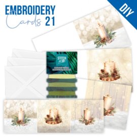 STDOPP021 Stitch and Do Cards 21 - Berries Beauties - Christmas Candles