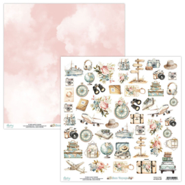 09 Mintay - Bon Voyage - 12x12 Inch Elements Paper