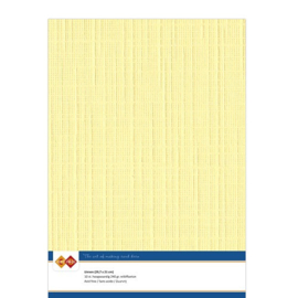 04 Yellow - Linnen Karton A4 - 10 stuks - 240 gram - Card Deco