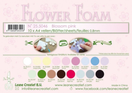 25.5046 Flower foam sheets A4 0.8mm. Blossom pink