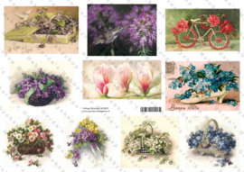 GH3001 Vintage vel - Bloemen - Gerda's Hobbyshop