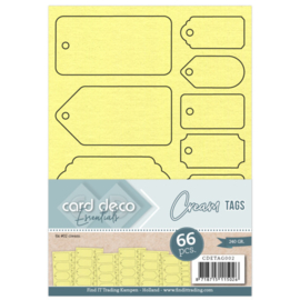CDETAG002 Tags Creme - Card Deco