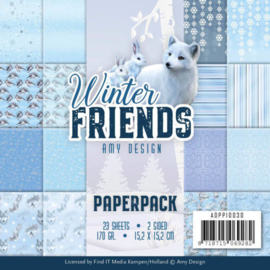 ADPP10030 Paperpad - Winter Friends - Amy Design