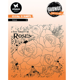 SL-GR-STAMP401 - Roses Grunge collection nr.401