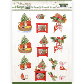 CD11722 3D vel A4 - Christmas Cottage- Jeanine's Art