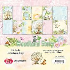 Paperpad 15,2 x 15,2 cm - Woodland Story - Craft & You