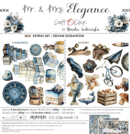 CC-C86-MME-13 Extras Set Mix 30x30 cm Mr & Mrs Elegance