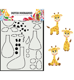 470.713.864 - Card Art Built up Giraffe - Dutch Doobadoo