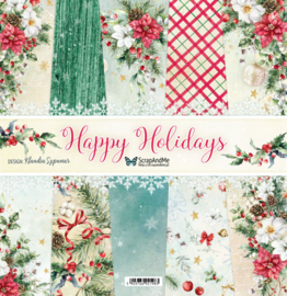 Scrap And Me - Happy Holidays - Paperset 30.5x30.5cm - PAKKETPOST!