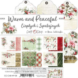 Craft O' Clock - Warm and Peaceful - Paper Collection Set - 20.3 x 20.3 cm