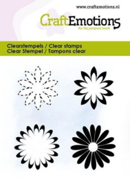 130501/5077 CraftEmotions clearstamps 6x7cm - Diverse bloemen 2