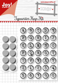6004-0017 Stempel met mal - Alfabet-cijfers - Joy Crafts