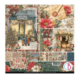 Merry & Bright 8x8 Inch Paper Pad (12pcs) (CBH098)