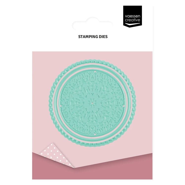 3625-0107 Vaessen Creative - Stamp Die Papieren Zegels Rond