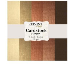Reprint Cardstock Brown 12x12 Inch 5 Colors (CSP003) - PAKKETPOST!