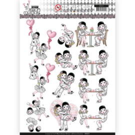 SB10324 Stansvel A4 - Pretty Pierrot 2 - Yvonne Creations