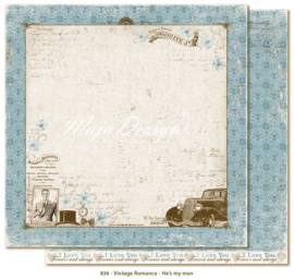 836 Scrappapier dubbelzijdig - Vintage Romance - Maja Design