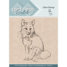 CDECS125 Card Deco Essentials Clear Stamps - Fox