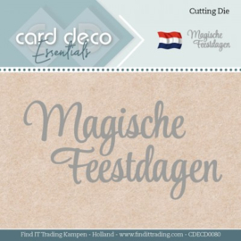 CDECD0080 Snij- en embosmal -  Magische Feestdagen - Card Deco