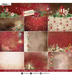 SL-MC-PP102 - Paper Pad Backgrounds Magical Christmas nr.102