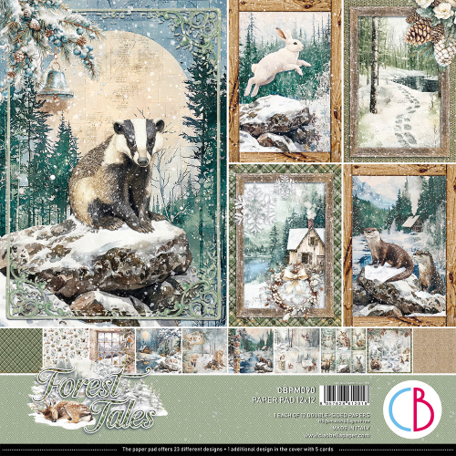 Forest Tales 12x12 Inch Paper Pad (12pcs) (CBPM090) - PAKKETPOST!!
