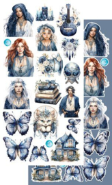 Art Alchemy - Extra's to Cut Out set - In Frosty Colors - Designs