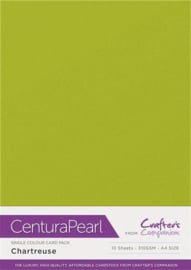 Chartreuse - Glanskarton A4 310 grams - 10 vel - Centura Pearl
