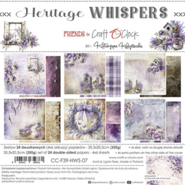 CC-F39-HWS-07 Paper Pack 20x20 cm Heritage Whispers