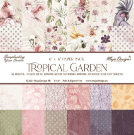 Paperpad 15,2 x 15,2 cm -  Tropcial Garden - Maja Design
