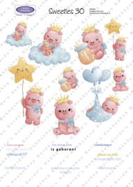 GH6030 Sweeties vel A4 - Piggy Boy