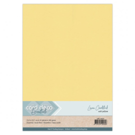 LKK-A4101 Linen Cardstock - A4 - Zachtgeel
