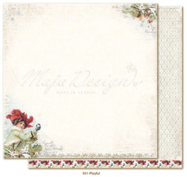 931 Scrappapier dubbelzijdig - Joyous Winterdays - Maja Design