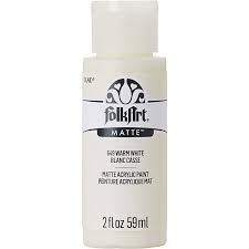 Folkart Acrylic Matte Warm White 2 fl oz (649) - PAKKETPOST!!!