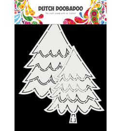 470.784.016 - Card Art Kerstbomen 2 set - Dutch Doobadoo