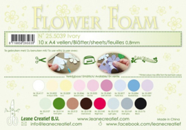 25.5039 Flower foam sheets A4 0.8mm. Ivory - per stuk