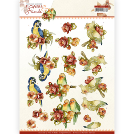 CD11770 3D vel A4 - Flowers and Friends - Precious Marieke